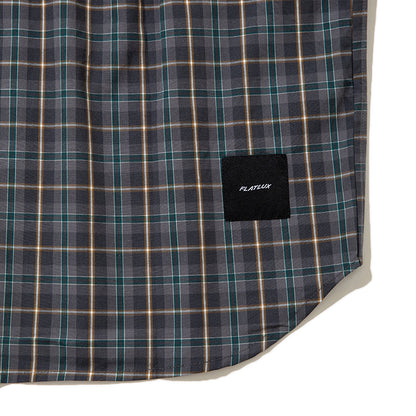 FLATLUX Grand Blue Shirt フラットラックス グランド ブルー シャツ FX25-111【メンズ コットン素材 チェック柄 長袖 26SS】
