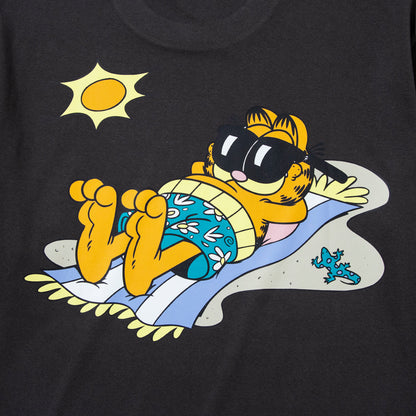 FLATLUX Garfield X Flatlux - Vacation Tee フラットラックス ガーフィールド × フラットラックス - バケーション Tシャツ FX26-202【メンズ 古着Tシャツ キャラクターTシャツ アメカジ ストリートファッション 26SS】