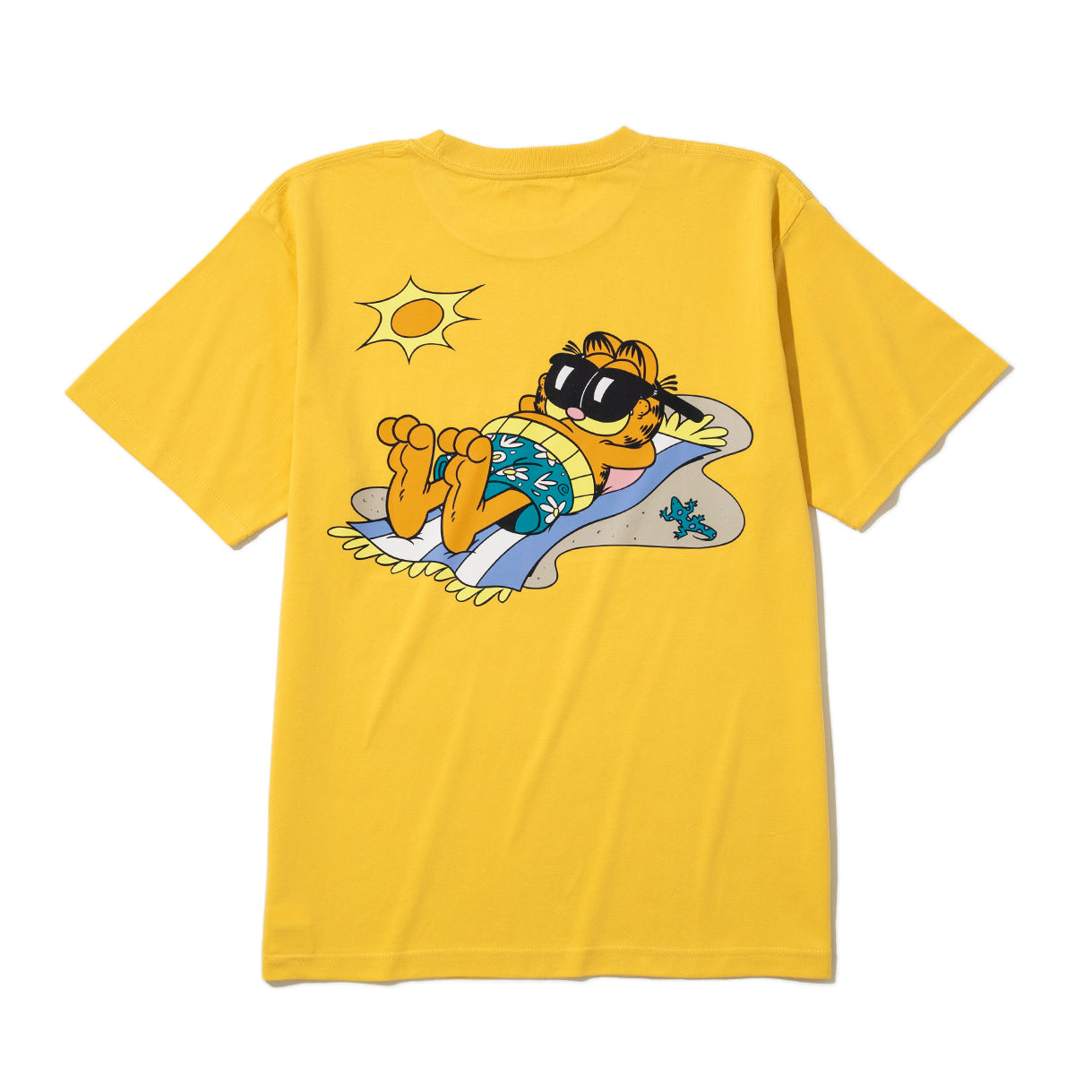 FLATLUX Garfield X Flatlux - Vacation Tee フラットラックス ガーフィールド × フラットラックス - バケーション Tシャツ FX26-202【メンズ 古着Tシャツ キャラクターTシャツ アメカジ ストリートファッション 26SS】