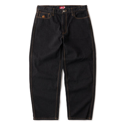 Hellrazor BAGGIE DENIM PANTS ヘルレイザー バギー デニム パンツ 01100ST0401【メンズ デニム ロゴ刺繍 26SS】