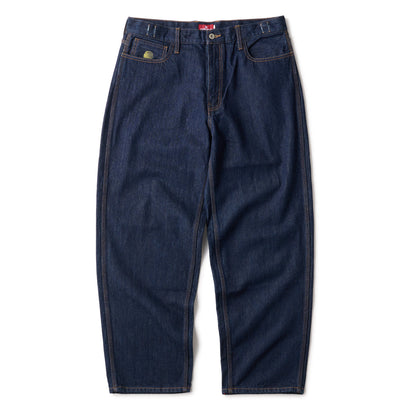 Hellrazor BAGGIE DENIM PANTS ヘルレイザー バギー デニム パンツ 01100ST0401【メンズ デニム ロゴ刺繍 26SS】