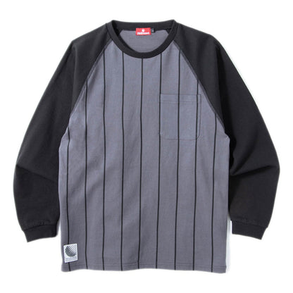 Hellrazor BORN H POCKET RAGLAN LS SHIRT ヘルレイザー ボーン H ポケット ラグラン エルエス シャツ 01126SS0302【メンズ 長袖 ラグラン コットン素材 26SS】