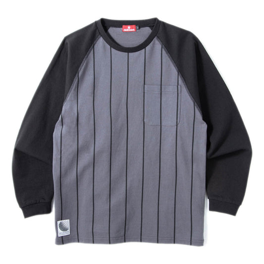 Hellrazor BORN H POCKET RAGLAN LS SHIRT ヘルレイザー ボーン H ポケット ラグラン エルエス シャツ 01126SS0302【メンズ 長袖 ラグラン コットン素材 26SS】
