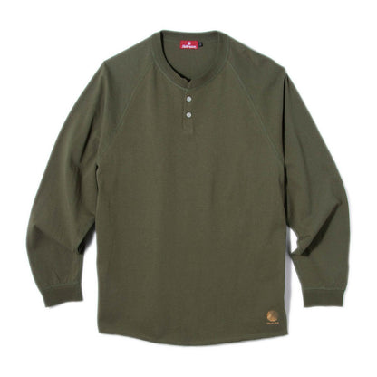 Hellrazor HENRY RAGLAN LS SHIRT ヘルレイザー ヘンリー ラグラン LS シャツ 01126SS0303【メンズ 長袖 ラグラン コットン素材 26SS】