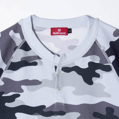 Hellrazor HENRY RAGLAN LS SHIRT ヘルレイザー ヘンリー ラグラン LS シャツ 01126SS0303【メンズ 長袖 ラグラン コットン素材 26SS】