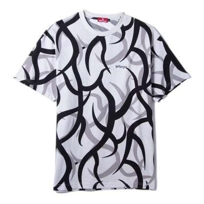 Hellrazor HELLASAT TRIBAL CAMO SHIRT ヘルレイザー ヘラサット トライバル カモ シャツ 01126SS5302【メンズ ストリートファッション グラフィックTシャツ カジュアルウェア 26SS】