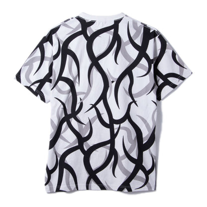 Hellrazor HELLASAT TRIBAL CAMO SHIRT ヘルレイザー ヘラサット トライバル カモ シャツ 01126SS5302【メンズ ストリートファッション グラフィックTシャツ カジュアルウェア 26SS】