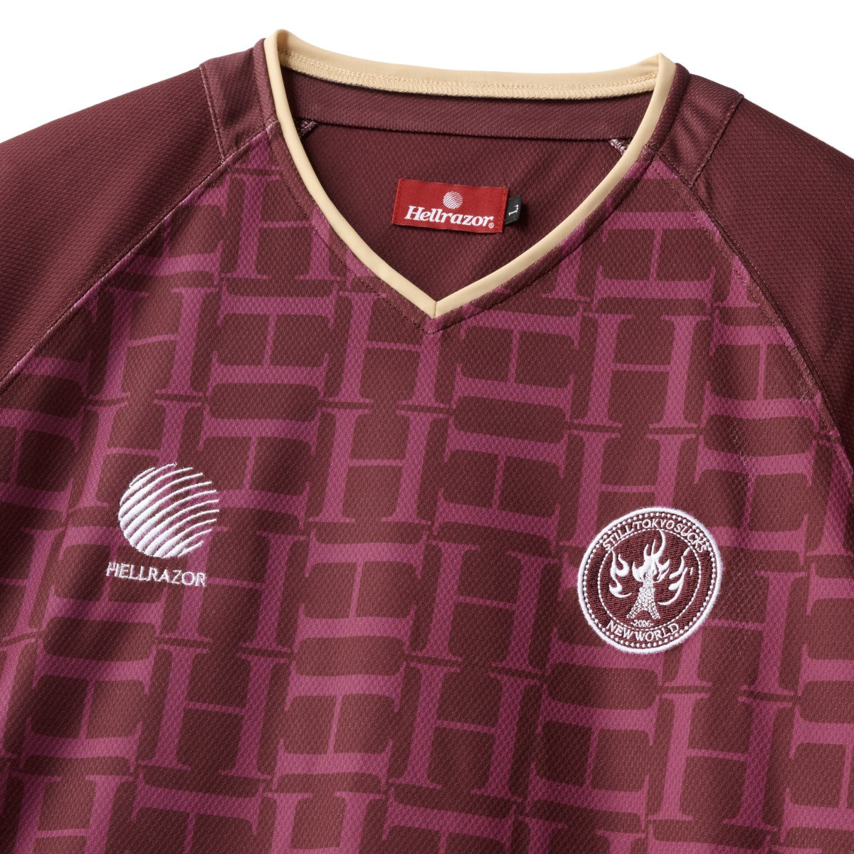 Hellrazor HRZ SOCCER JERSEY ヘルレイザー ヘルレイザー サッカー ジャージー 01126SS5310【メンズ 半袖 ポリエステル素材 26SS】