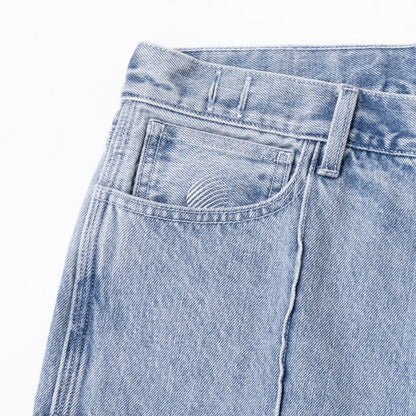 Hellrazor BLOCK DENIM SHORTS "YANKEE" ヘルレイザー ブロック デニム ショーツ “ヤンキー” 01126SS5401【メンズ デニムショーツ ハーフパンツ ストリートファッション カジュアルコーデ 26SS】