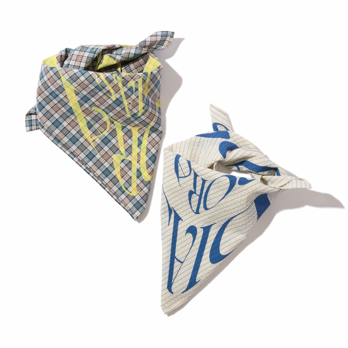 Diaspora skateboards Seersucker Scarf  ディアスポラ スケートボード シアサッカー スカーフ DSP-26SS-AC02【メンズ コットンポリエステル 速乾性 シルクスクリーンプリント 26SS】