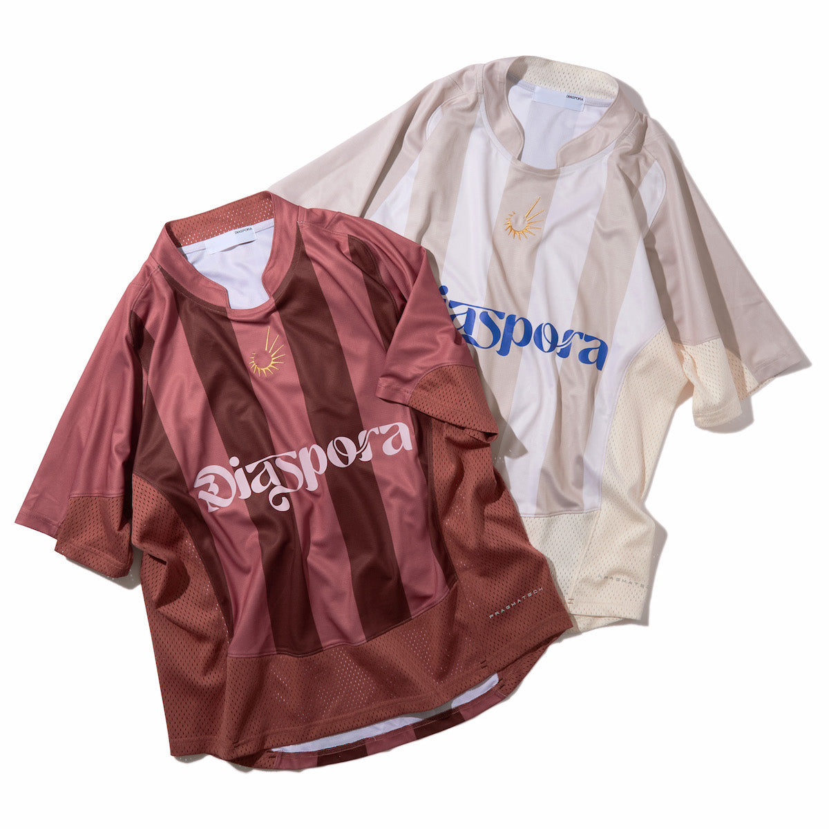 Ｄｉａｓｐｏｒａ　ｓｋａｔｅｂｏａｒｄｓ Striped Training Top ディアスポラ スケートボード ストライプド トレーニング トップ DSP-26SS-CS06【メンズ 吸収速乾素材 ロゴ刺繍 26SS】