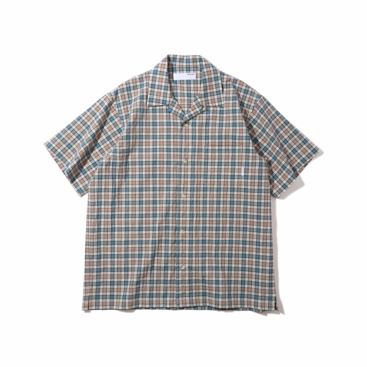 Diaspora skateboards Seersucker Montara Shirt ディアスポラ スケートボード シアサッカー モンタラ シャツ DSP-26SS-SH03【メンズ コットンポリエステル 速乾性 半袖 26SS】
