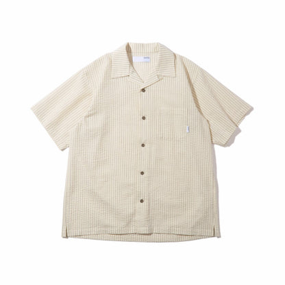 Diaspora skateboards Seersucker Montara Shirt ディアスポラ スケートボード シアサッカー モンタラ シャツ DSP-26SS-SH03【メンズ コットンポリエステル 速乾性 半袖 26SS】