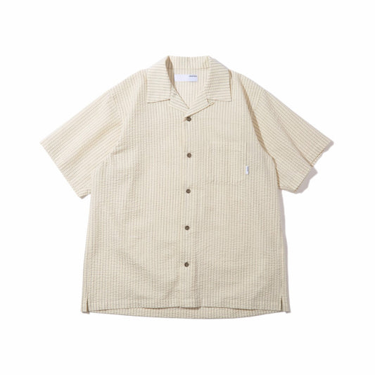 Diaspora skateboards Seersucker Montara Shirt ディアスポラ スケートボード シアサッカー モンタラ シャツ DSP-26SS-SH03【メンズ コットンポリエステル 速乾性 半袖 26SS】