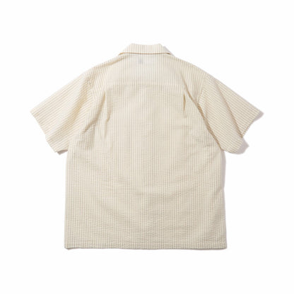 Diaspora skateboards Seersucker Montara Shirt ディアスポラ スケートボード シアサッカー モンタラ シャツ DSP-26SS-SH03【メンズ コットンポリエステル 速乾性 半袖 26SS】