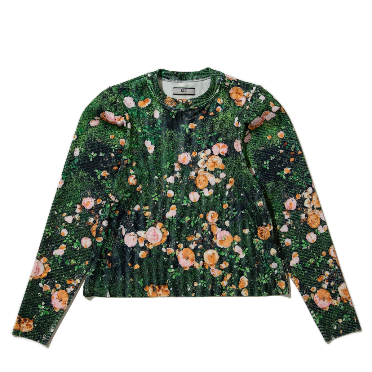 NON TOKYO PRINT RIB PUFF SLEEVE C/S ノントーキョー プリント リブ パフスリーブ カットソー NON-26S-0318【レディース ポリエステル素材 速乾 プリントTシャツ 26SS】