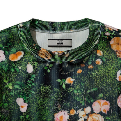NON TOKYO PRINT RIB PUFF SLEEVE C/S ノントーキョー プリント リブ パフスリーブ カットソー NON-26S-0318【レディース ポリエステル素材 速乾 プリントTシャツ 26SS】
