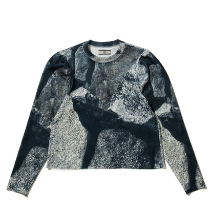 NON TOKYO PRINT RIB PUFF SLEEVE C/S ノントーキョー プリント リブ パフスリーブ カットソー NON-26S-0318【レディース ポリエステル素材 速乾 プリントTシャツ 26SS】
