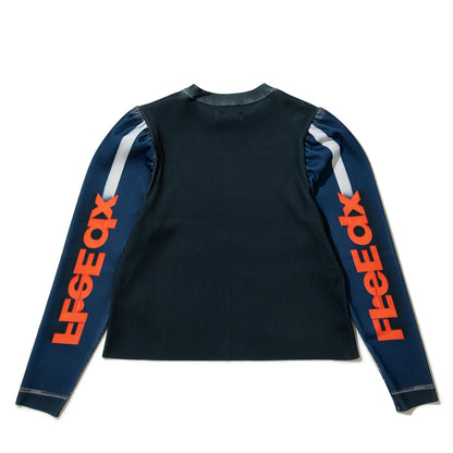 NON TOKYO PRINT RIB PUFF SLEEVE C/S ノントーキョー プリント リブ パフスリーブ カットソー NON-26S-0318【レディース ポリエステル素材 速乾 プリントTシャツ 26SS】
