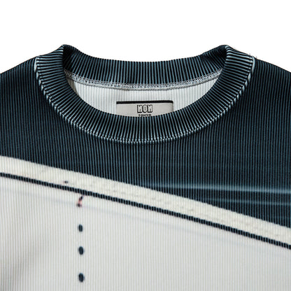 NON TOKYO PRINT RIB PUFF SLEEVE C/S ノントーキョー プリント リブ パフスリーブ カットソー NON-26S-0318【レディース ポリエステル素材 速乾 プリントTシャツ 26SS】