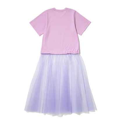NON TOKYO GATHER TULLE ONEｰPIECE ノントーキョー ギャザー チュール ワンピース NON-26S-0335【レディース チュール 半袖 ワンピース 26SS】