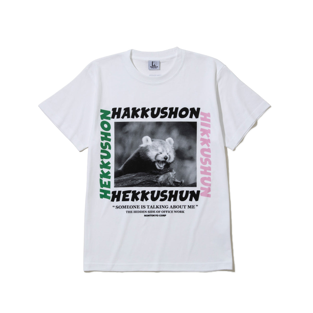 NON TOKYO RACCOON PRINT T-SHIRT ノントーキョー ラクーン プリント ティーシャツ NON-26S-0338【レディース 半袖 グラフィック 肌触り 26SS】