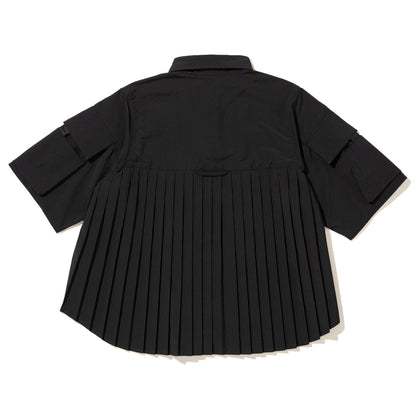 NON TOKYO PIN TUCK TECH SHIRT ノントーキョー ピンタック テックシャツ NON-26S-0403【レディース ポリエステル素材 半袖 プリーツ 26SS】