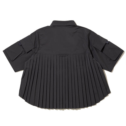 NON TOKYO PIN TUCK TECH SHIRT ノントーキョー ピンタック テックシャツ NON-26S-0403【レディース ポリエステル素材 半袖 プリーツ 26SS】