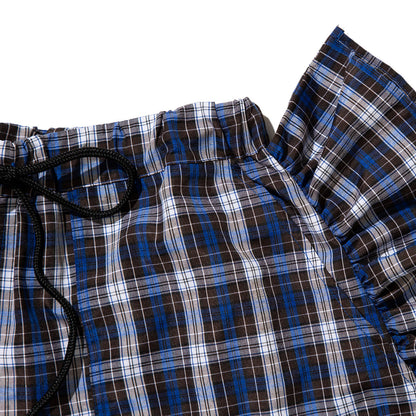 NON TOKYO CHECK FRILL TRUCK SHORTS ノントーキョー チェック フリル トラック ショーツ NON-26S-0409【レディース チェック柄 ポリエステル素材 コットン素材 26SS】
