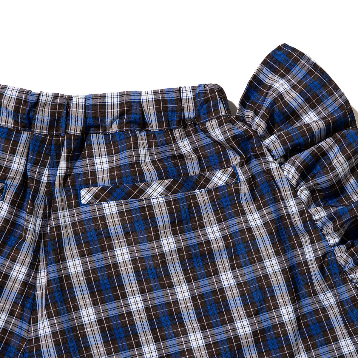 NON TOKYO CHECK FRILL TRUCK SHORTS ノントーキョー チェック フリル トラック ショーツ NON-26S-0409【レディース チェック柄 ポリエステル素材 コットン素材 26SS】