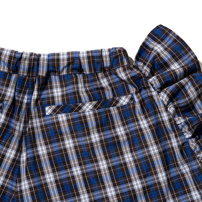 NON TOKYO CHECK FRILL TRUCK SHORTS ノントーキョー チェック フリル トラック ショーツ NON-26S-0409【レディース チェック柄 ポリエステル素材 コットン素材 26SS】
