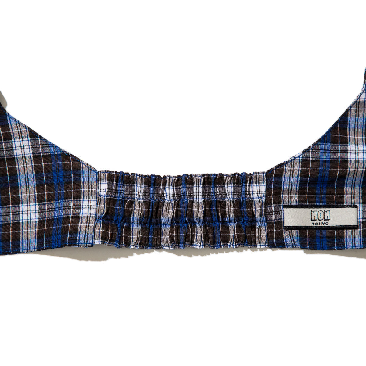 NON TOKYO CHECK PUFF ARM HOLDER ノントーキョー チェック パフ アーム ホルダー NON-26S-0410【レディース チェック柄 ポリエステル素材 コットン素材 26SS】