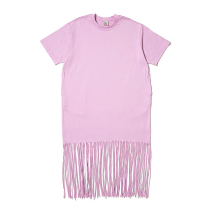 NON TOKYO FRINGE T-SHIRT ONE-PIECE ノントーキョー フリンジ Tシャツ ワンピース NON-26S-0413【レディース フリンジ加工 半袖 26SS】