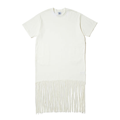 NON TOKYO FRINGE T-SHIRT ONE-PIECE ノントーキョー フリンジ Tシャツ ワンピース NON-26S-0413【レディース フリンジ加工 半袖 26SS】