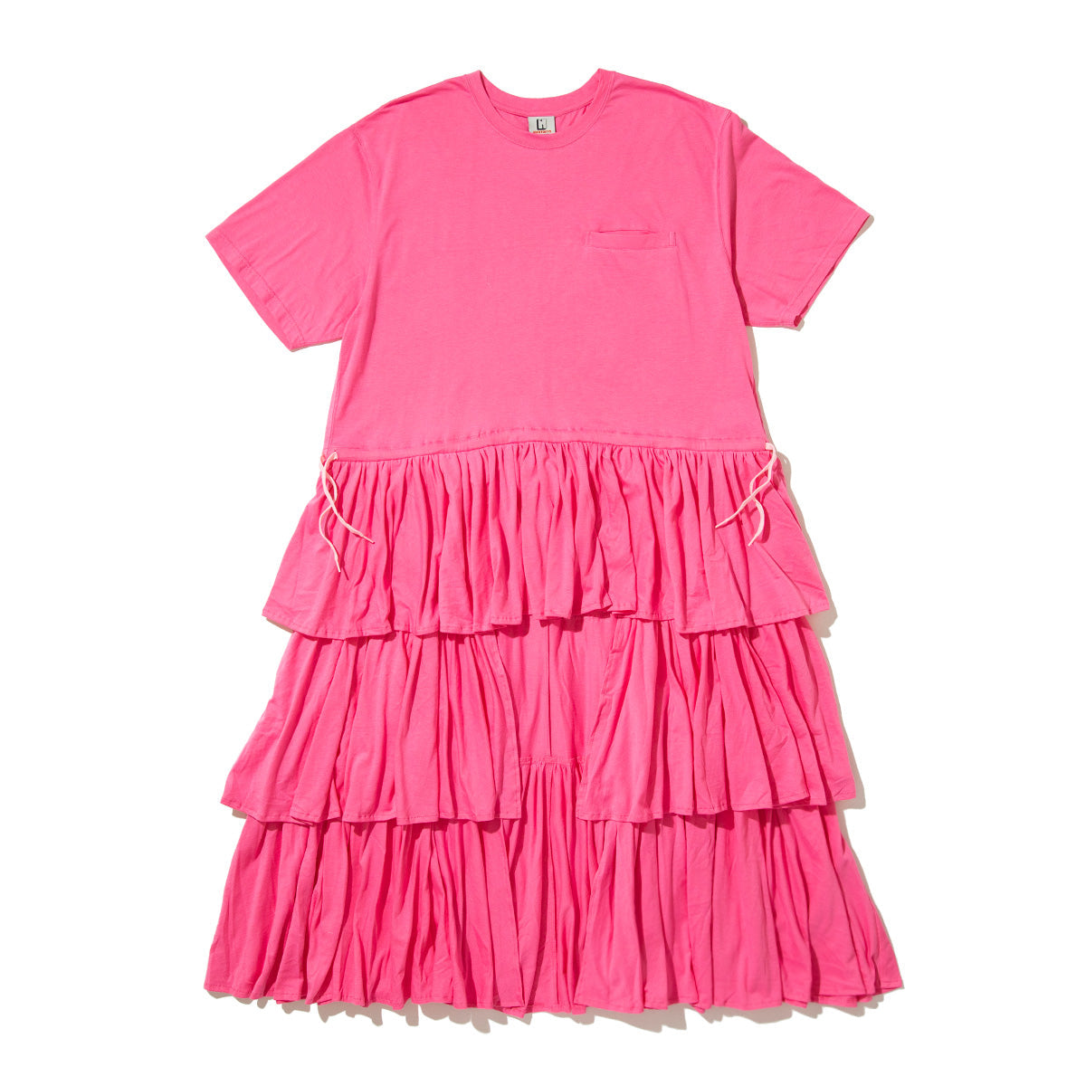 NON TOKYO TIRED LONG TEE ONE-PIECE ノントーキョー タイヤード ロング TEE ワンピース NON-26S-0414【レディース フリル ティアード 半袖 26SS】