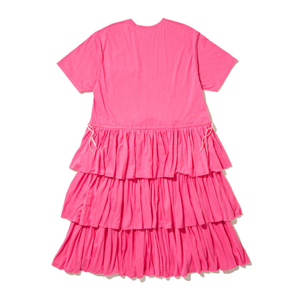 NON TOKYO TIRED LONG TEE ONE-PIECE ノントーキョー タイヤード ロング TEE ワンピース NON-26S-0414【レディース フリル ティアード 半袖 26SS】