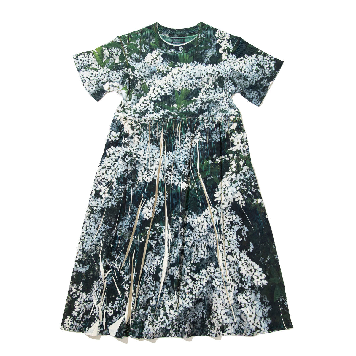 NON TOKYO DIRECT PRINT RIB ONE-PIECE ノントーキョー ダイレクトプリント リブ ワンピース NON-26S-0419【レディース フォトプリント ギャザーワンピース ポリエステル素材 26SS】