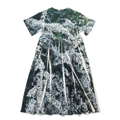NON TOKYO DIRECT PRINT RIB ONE-PIECE ノントーキョー ダイレクトプリント リブ ワンピース NON-26S-0419【レディース フォトプリント ギャザーワンピース ポリエステル素材 26SS】