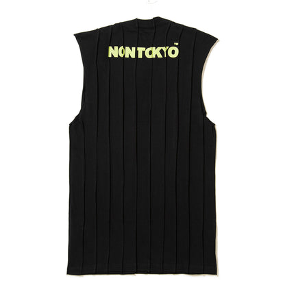 NON TOKYO PIN TACK C/S ノントーキョー ピンタック カットソー NON-26S-0420【レディース グラフィック ピンタック加工 ノースリーブ 26SS】