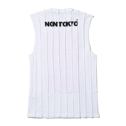 NON TOKYO PIN TACK C/S ノントーキョー ピンタック カットソー NON-26S-0420【レディース グラフィック ピンタック加工 ノースリーブ 26SS】