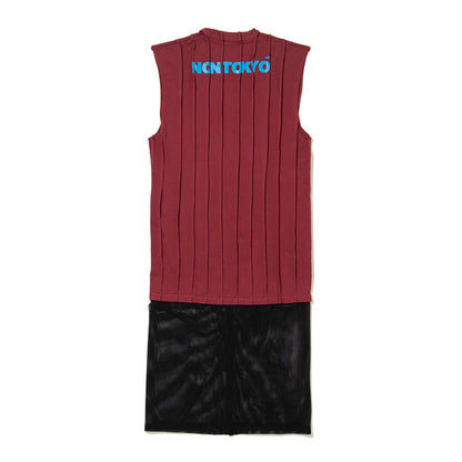 NON TOKYO PIN TACK ONE-PIECE ノントーキョー ピンタック ワンピース NON-26S-0421【レディース グラフィック ピンタック加工 ノースリーブ 26SS】
