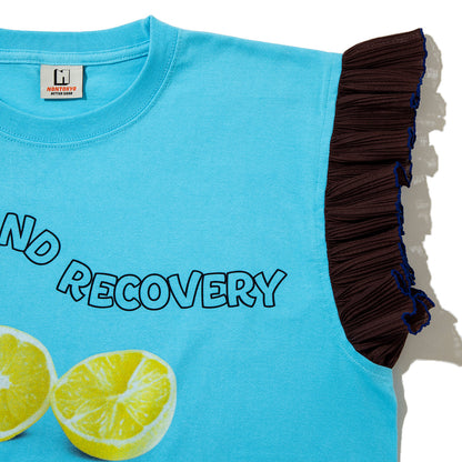 NON TOKYO FRILL SLEEVE T-SHIRT ノントーキョー フリル スリーブ ティーシャツ NON-26S-0425【レディース ノースリーブ フリル グラフィック 26SS】