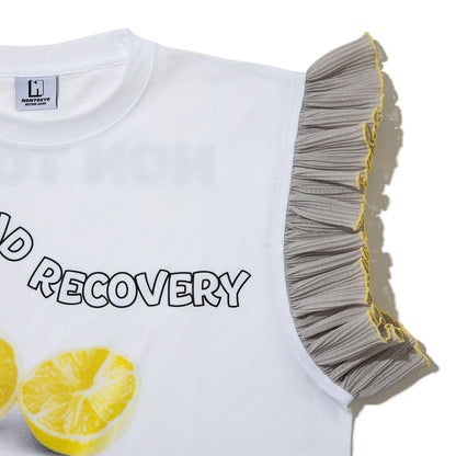 NON TOKYO FRILL SLEEVE T-SHIRT ノントーキョー フリル スリーブ ティーシャツ NON-26S-0425【レディース ノースリーブ フリル グラフィック 26SS】