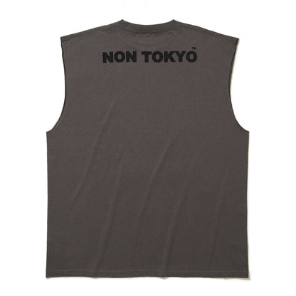 NON TOKYO DEER PRINT NO-SLEEVE T-SHIRT ノントーキョー ディアー プリント ノースリーブ Tシャツ NON-26S-0430【レディース グラフィック ノースリーブ 26SS】