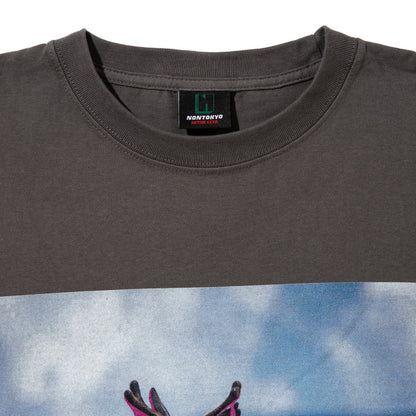 NON TOKYO DEER PRINT NO-SLEEVE T-SHIRT ノントーキョー ディアー プリント ノースリーブ Tシャツ NON-26S-0430【レディース グラフィック ノースリーブ 26SS】