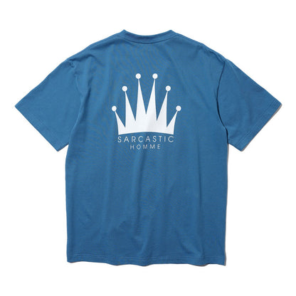 SARCASTIC Homme Crown Short Sleeve Tee サキャスティック オム クラウン ショートスリーブ ティー SAR261006【メンズ サブカルチャー カジュアル 半袖Tシャツ ストリートスタイル 26SS】