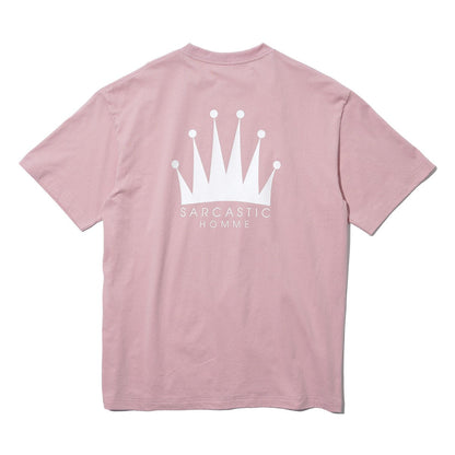 SARCASTIC Homme Crown Short Sleeve Tee サキャスティック オム クラウン ショートスリーブ ティー SAR261006【メンズ サブカルチャー カジュアル 半袖Tシャツ ストリートスタイル 26SS】