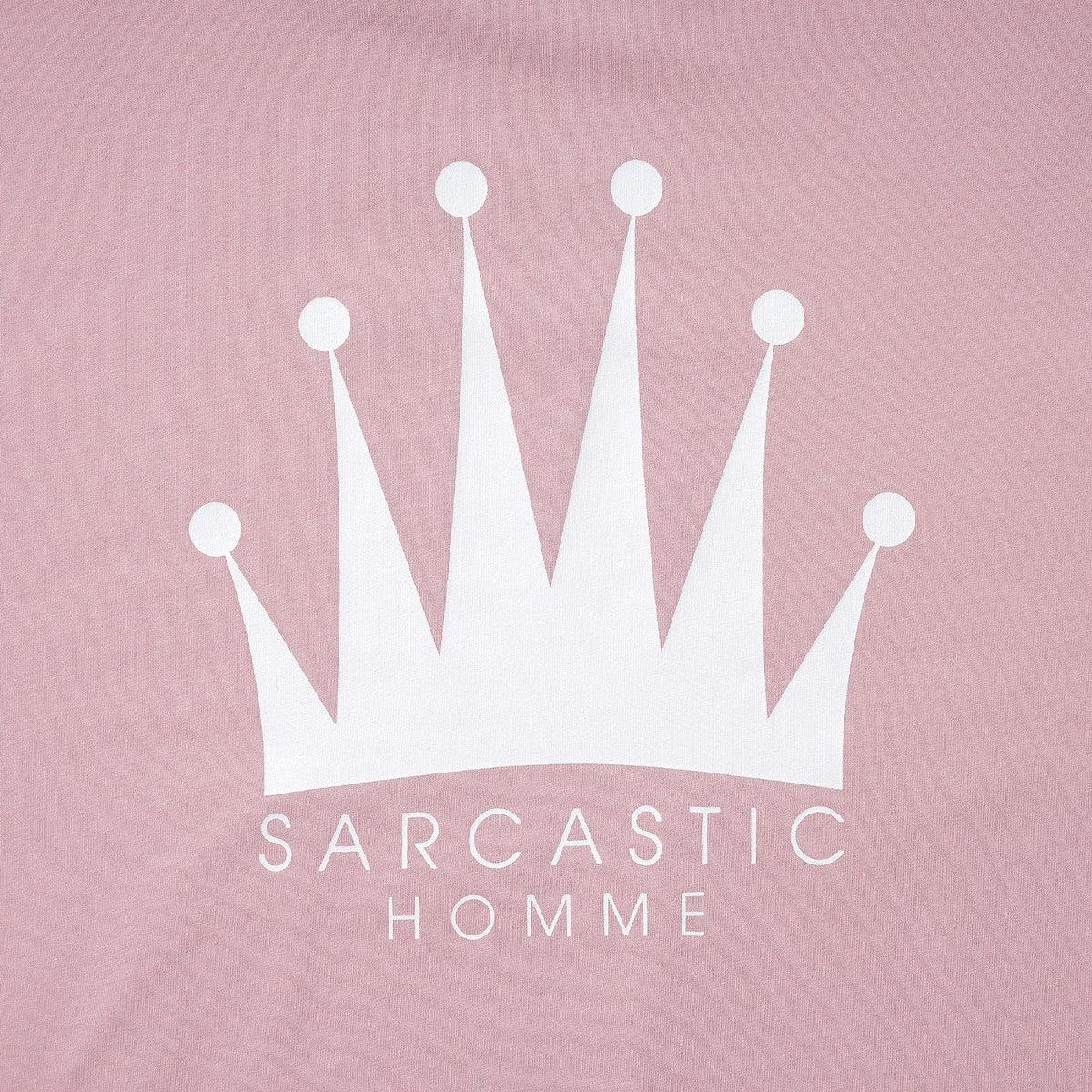 SARCASTIC Homme Crown Short Sleeve Tee サキャスティック オム クラウン ショートスリーブ ティー SAR261006【メンズ サブカルチャー カジュアル 半袖Tシャツ ストリートスタイル 26SS】