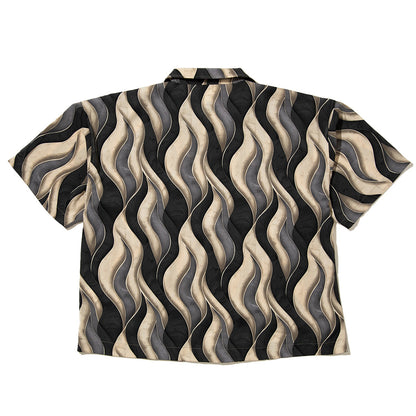 EXPANSION NEW YORK Queens Luxor Shirts エクスパンション ニューヨーク クイーンズ ルクソール シャツ 013-GRY【メンズ 開襟シャツ 半袖 ポリエステル素材 26SS】