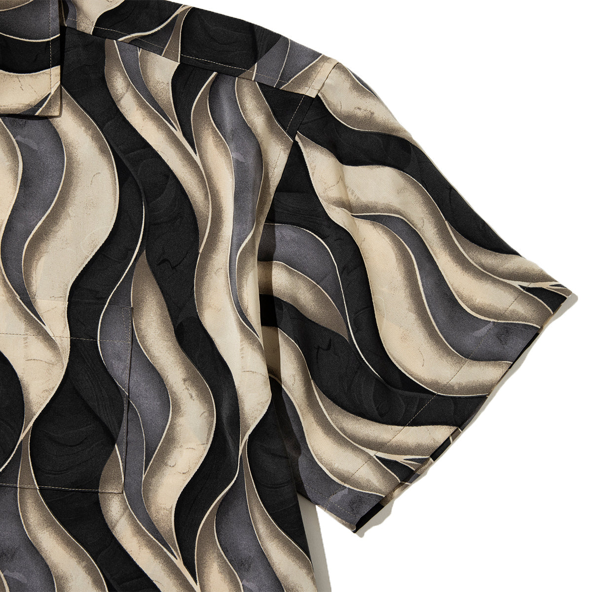 EXPANSION NEW YORK Queens Luxor Shirts エクスパンション ニューヨーク クイーンズ ルクソール シャツ 013-GRY【メンズ 開襟シャツ 半袖 ポリエステル素材 26SS】